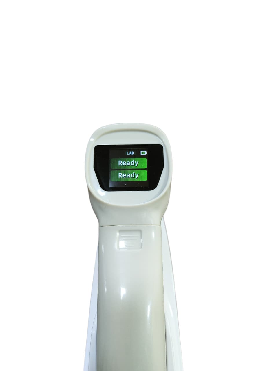 Gold Cura Digital Shade Guide screen showing LAB mode Ready status for dental laboratory shade verification