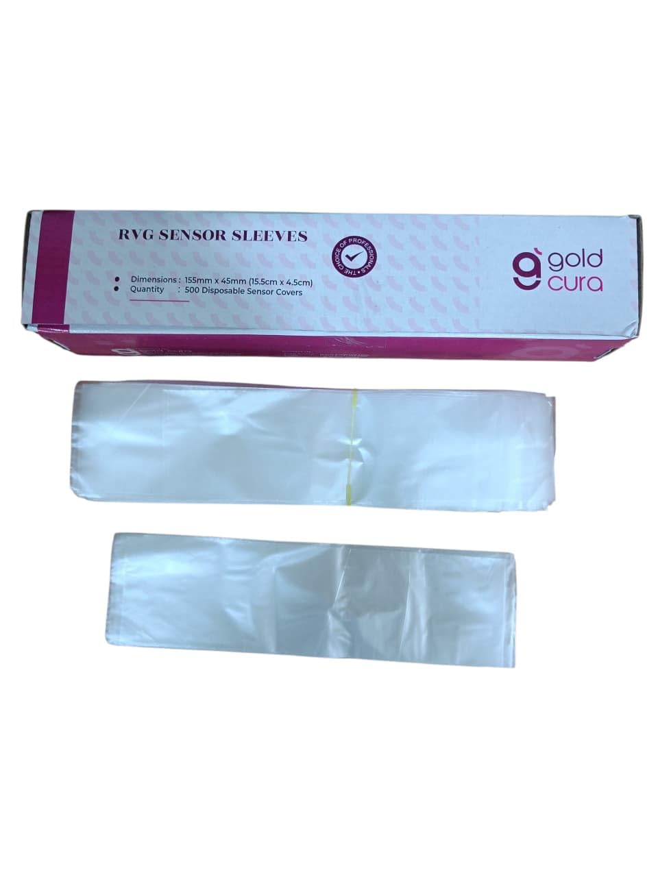 Gold Cura Dental RVG Sensor Sleeves pack of 500