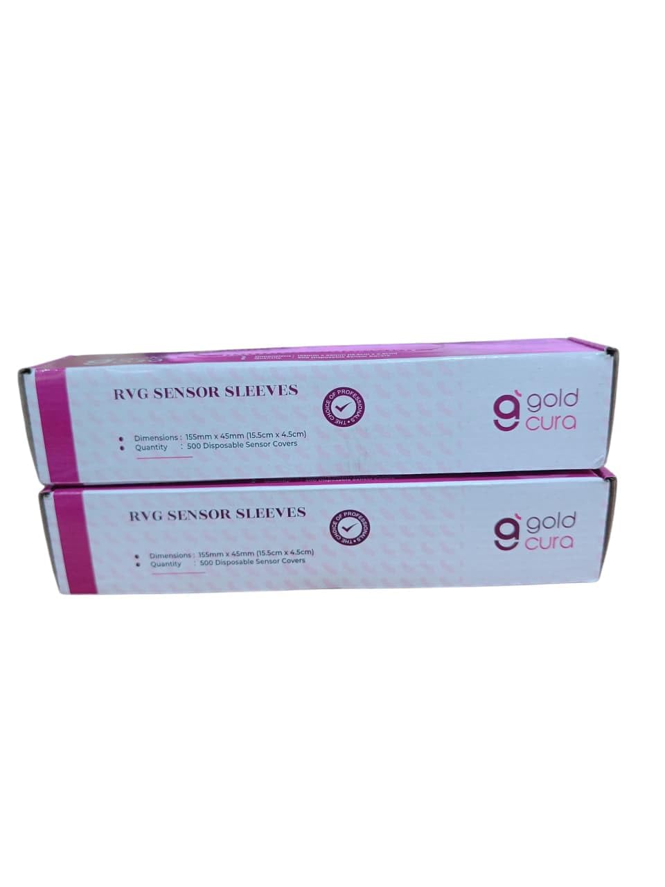 Gold Cura RVG Sensor Sleeves box image