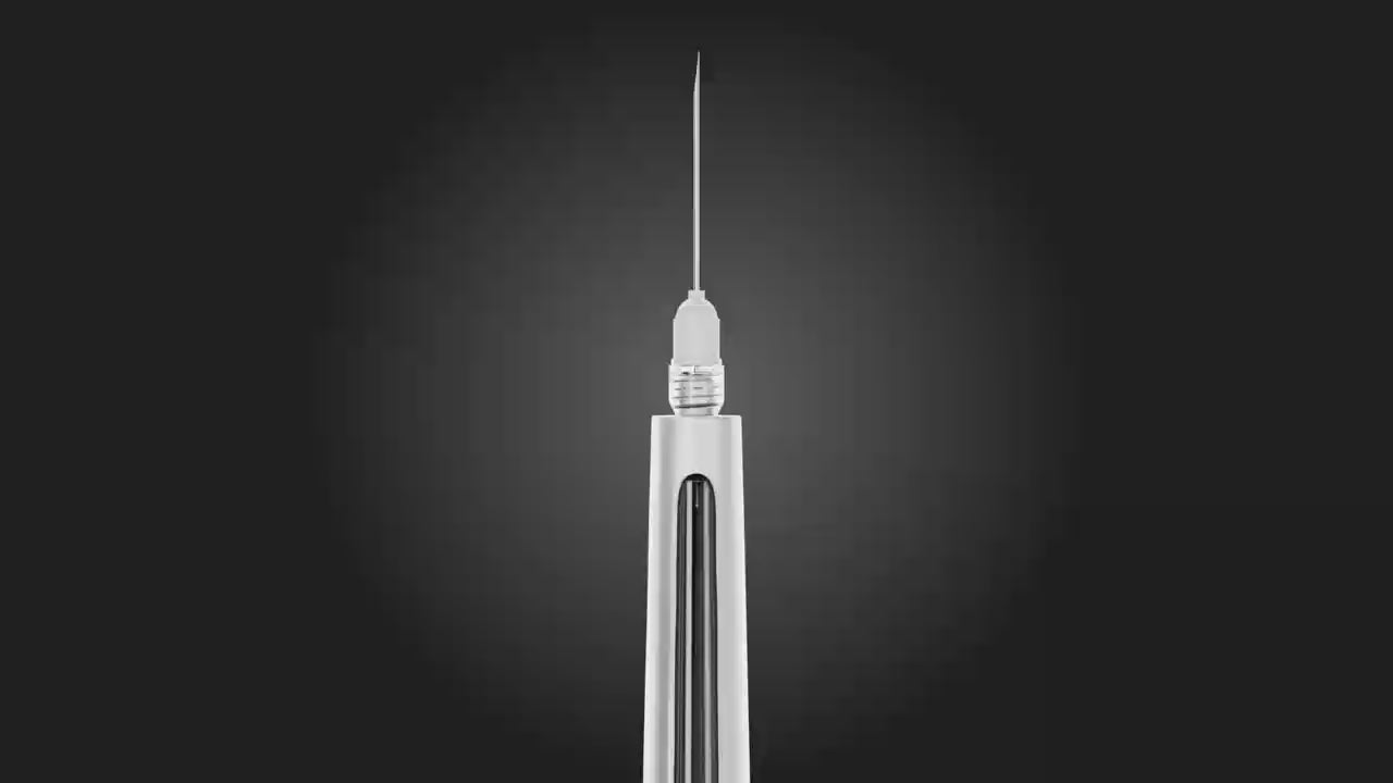 Gold Cura dental anesthesia pen with aspiration product demonstration for dentists
