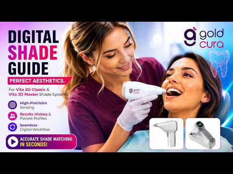 Gold Cura Digital Shade Guide – Dental Spectrophotometer for Tooth Shade Matching