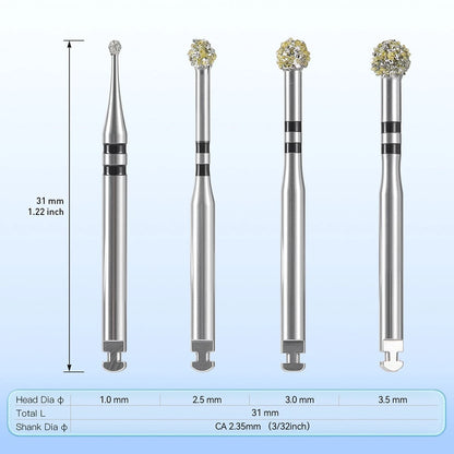 Extraction socket debridement bur kit