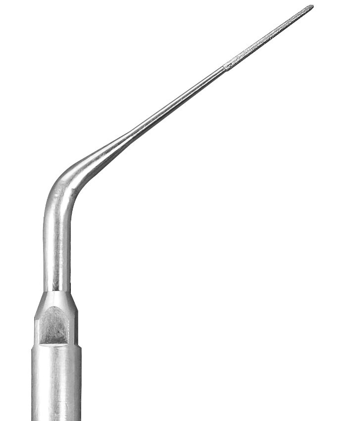 Gold Cura Endo Tip E4D diamond coated tip detail
