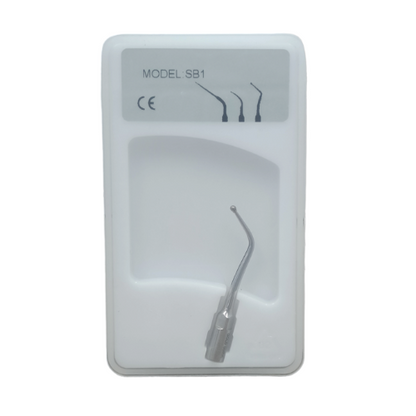 Round-ended diamond-coated SB1 cavity preparation scaler tip detail