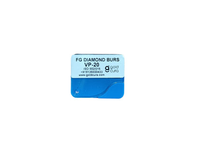 Gold Cura VP-20 conservative veneer depth-cutting FG diamond burs, pack of 5