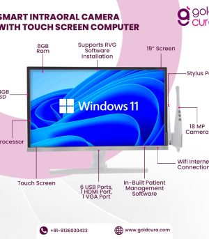 All-in-One Dental Touch Screen Computer with Intraoral Camera | RVG Compatible System by Gold Cura